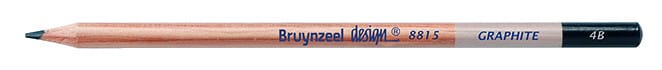 8815K4B Bruynzeel Design Graphite 4B Graphite Pencils - Görsel 1