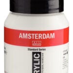 Amsterdam Standard Series Acrylic Jar 500 ml Titanium White 105