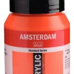 Amsterdam Standard Series Acrylic Jar 500 ml Naphthol Red Light 398