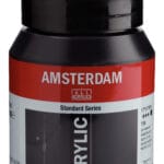 Amsterdam Standard Series Acrylic Jar 500 ml Oxide Black 735