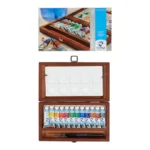 Van Gogh Watercolour wooden box | 12 x 10 ml tubes + 3 accessories