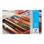 Van Gogh Watercolour wooden box | 24 half pans + 3 accessories
