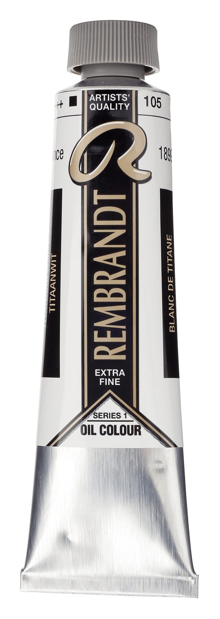 8712079058432 Rembrandt Oil Colour Tube 40 ml Titanium White (Safflower Oil) 105 - Görsel 1