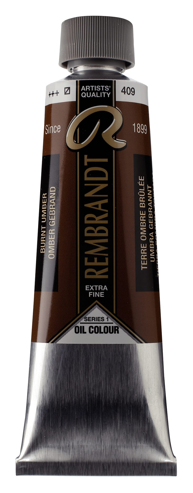 8712079059811 Rembrandt Oil Colour Tube 150 ml Burnt Umber 409 - Görsel 1