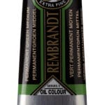 Rembrandt Oil Colour Tube 150 ml Permanent Green Medium 614