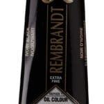 Rembrandt Oil Colour Tube 150 ml Ivory Black 701