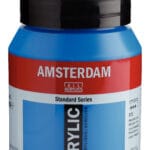 Amsterdam Standard Series Acrylic Jar 500 ml Primary Cyan 572