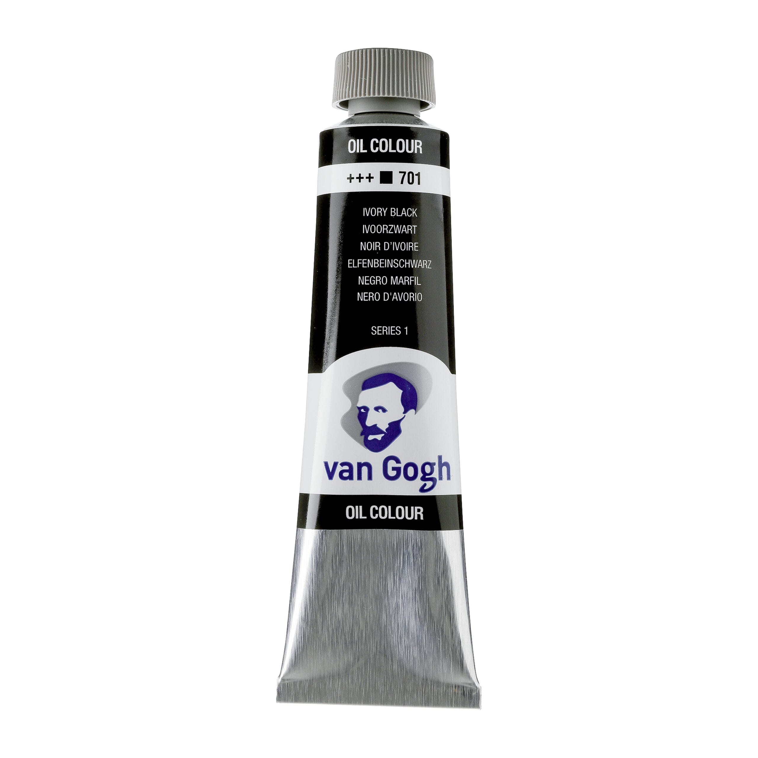 Van Gogh Oil Colour Tube 40 ml Ivory Black 701 Van Gogh Oil Colour Tube 40 ml Ivory Black 701 - Görsel 1