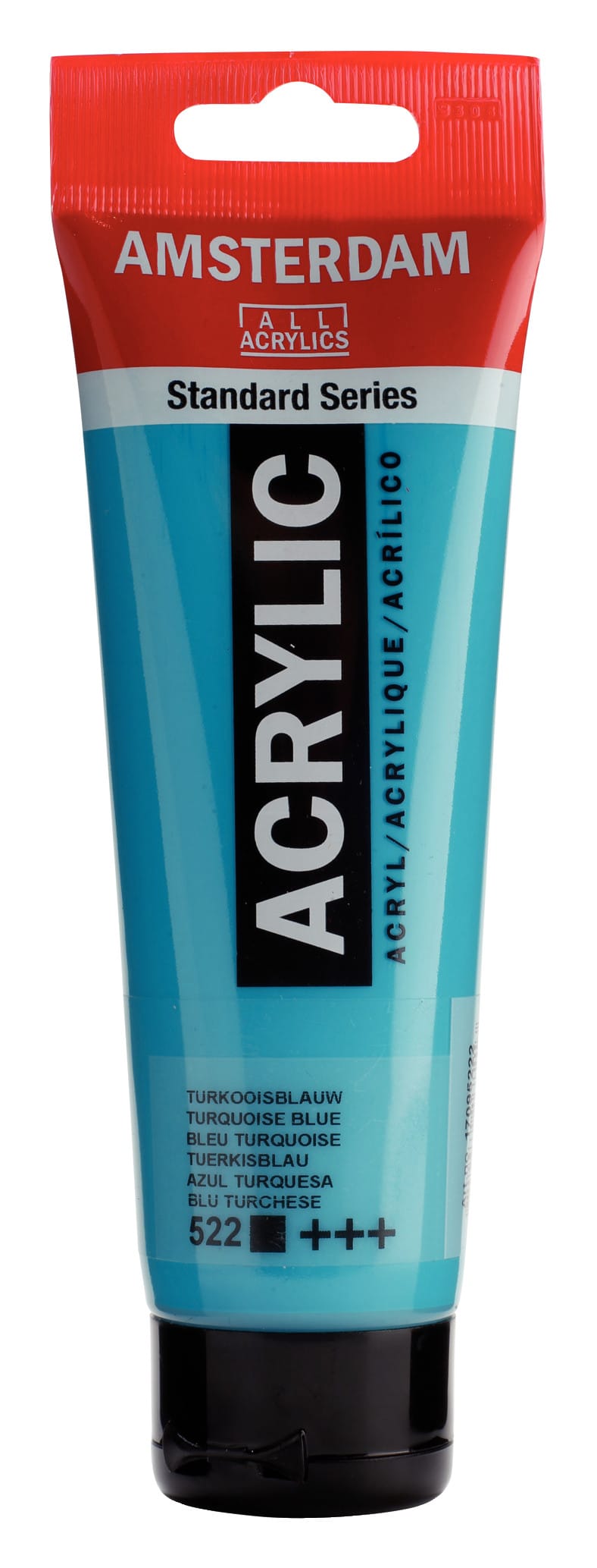 8712079268213 Amsterdam Standard Series Acrylic Tube 120 ml Turquoise Blue 522 - Görsel 1
