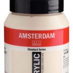 Amsterdam Standard Series Acrylic Jar 500 ml Naples Yellow Red Light 292