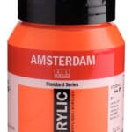 Amsterdam Standard Series Acrylic Jar 500 ml Vermilion 311