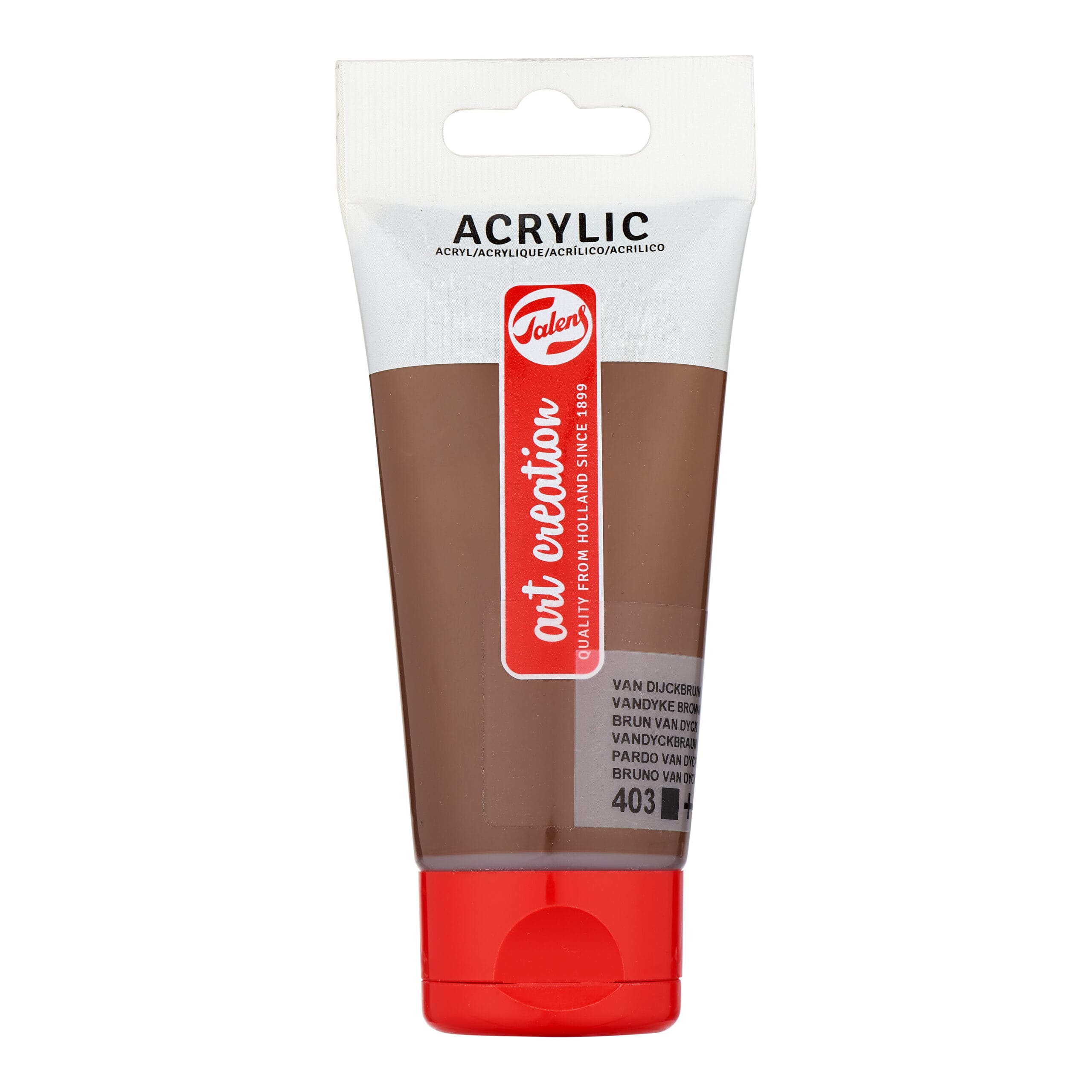 3511403M Royal Talens Art Creation Acrylic Colour Tube 75 ml Vandyke Brown 403 - Görsel 1