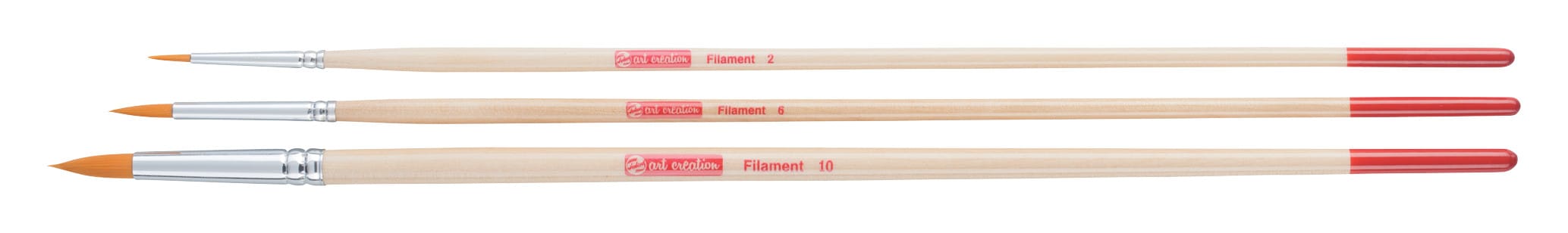 9099231M Royal Talens Art Creation Oil & acrylic brush set polyester | 3 round brushes - Görsel 1