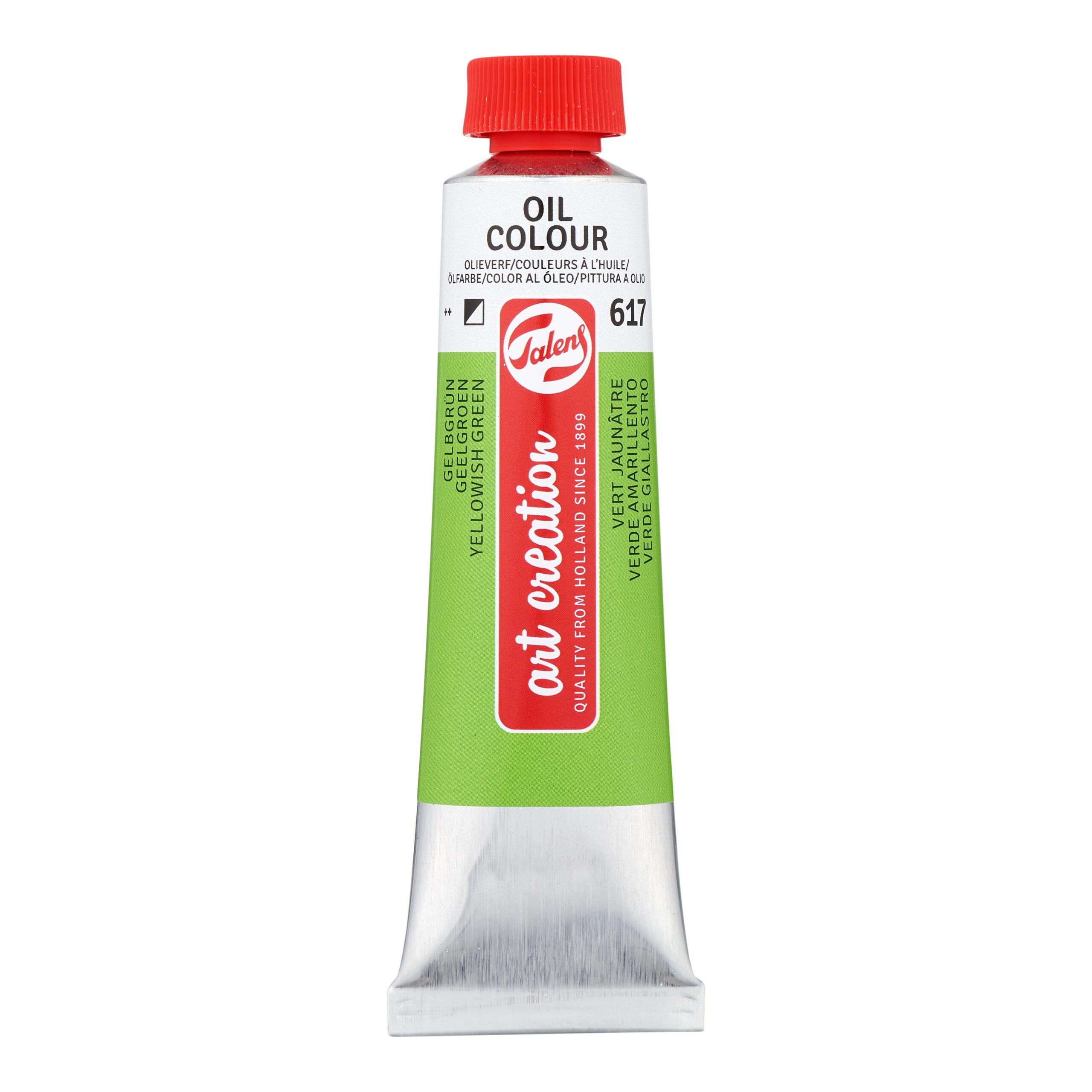 9019617M Royal Talens Art Creation Oil Colour Tube 40 ml Yellowish Green 617 - Görsel 1