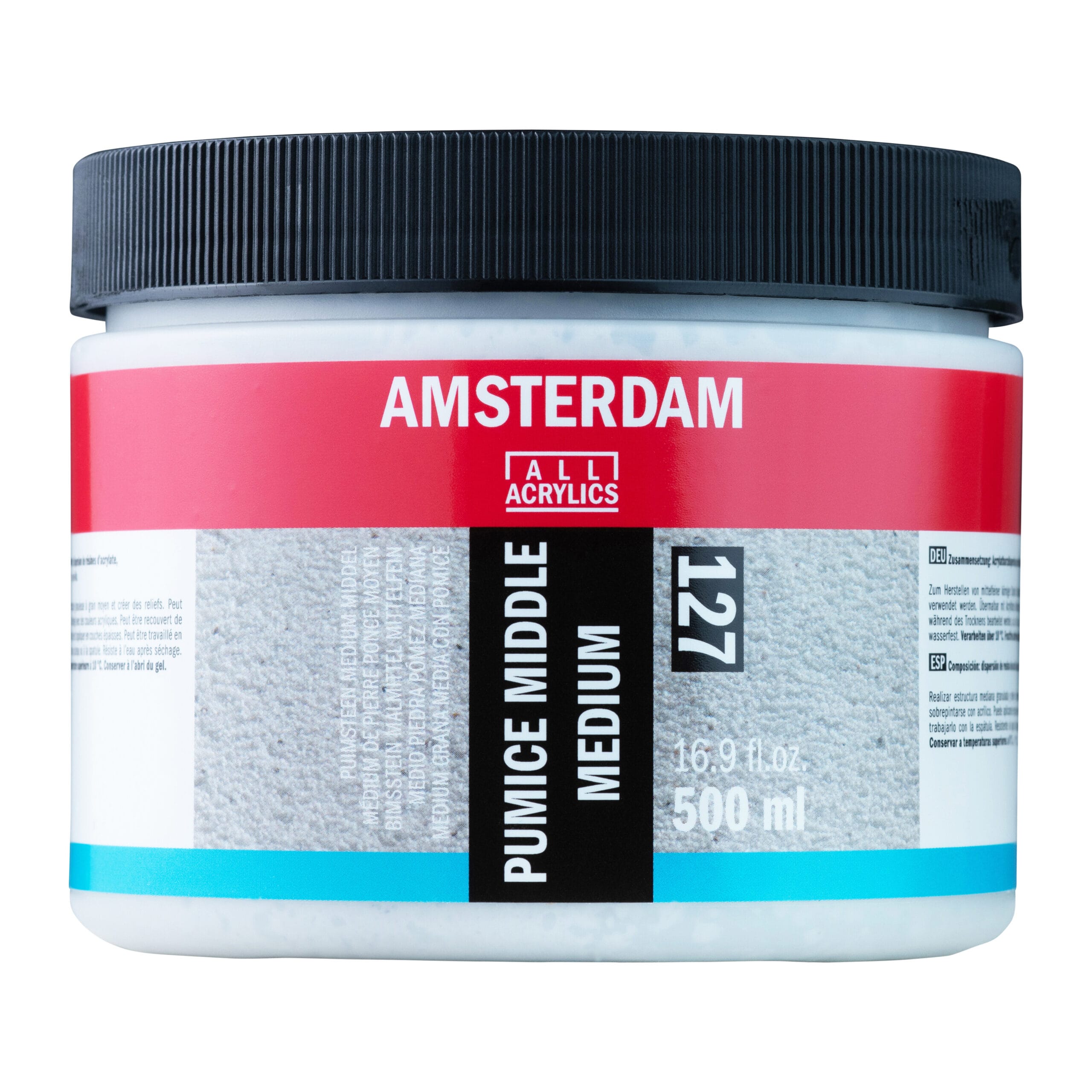 Amsterdam Pumice Middle MediumJar 500 ml Amsterdam Pumice middle medium 127 jar 500 ml - Görsel 1