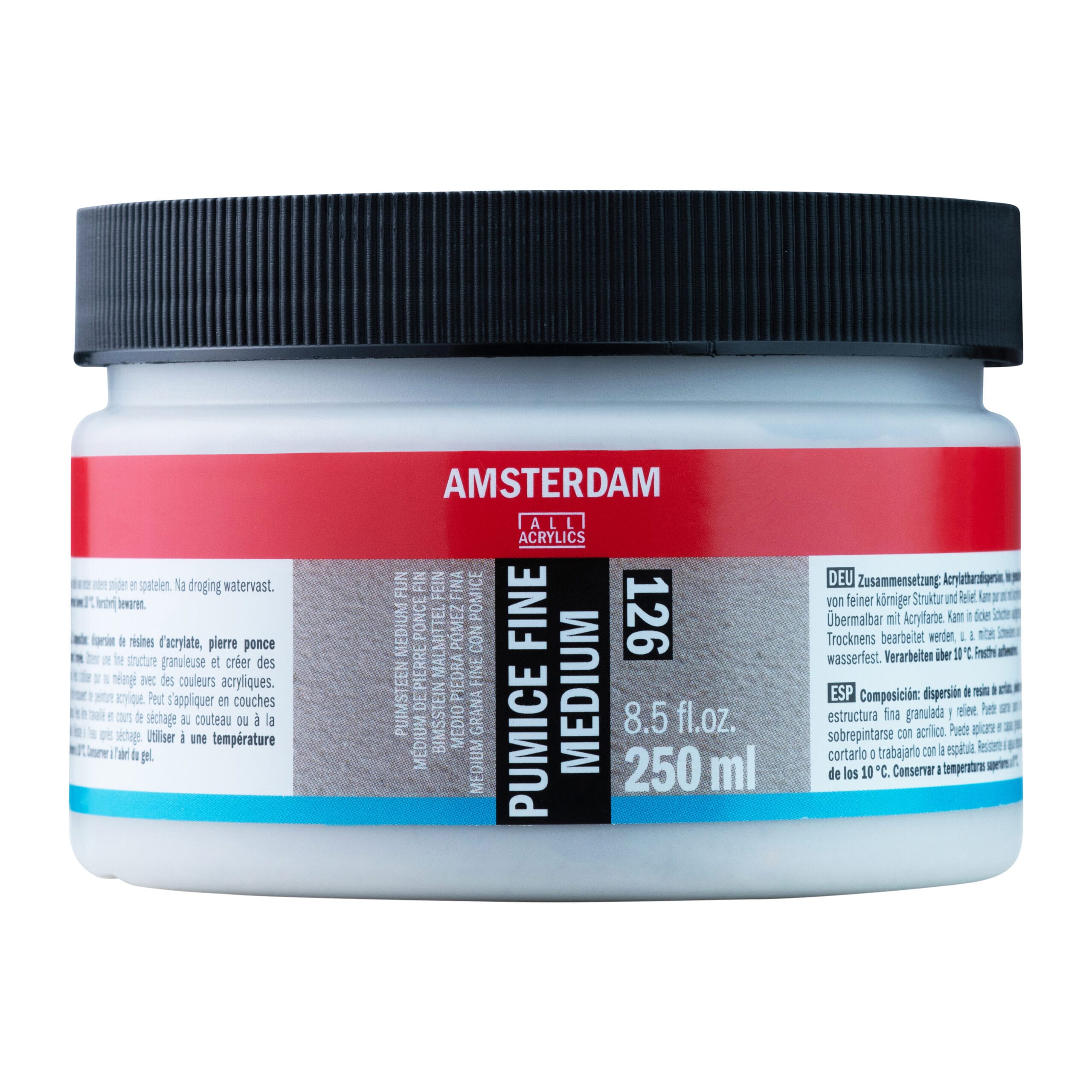 Amsterdam Pumice Fine Medium Jar 250 ml Amsterdam Pumice fine medium 126 jar 250 ml - Görsel 1