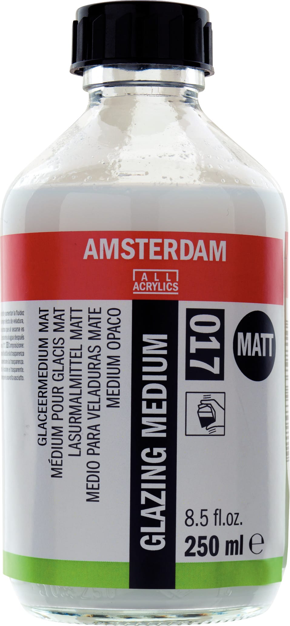 8712079379810 Amsterdam Glazing medium matt 017 bottle 250 ml - Görsel 1