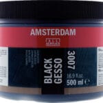 Amsterdam Black gesso 3007 jar 500 ml