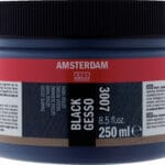 Amsterdam Black gesso 3007 jar 250 ml