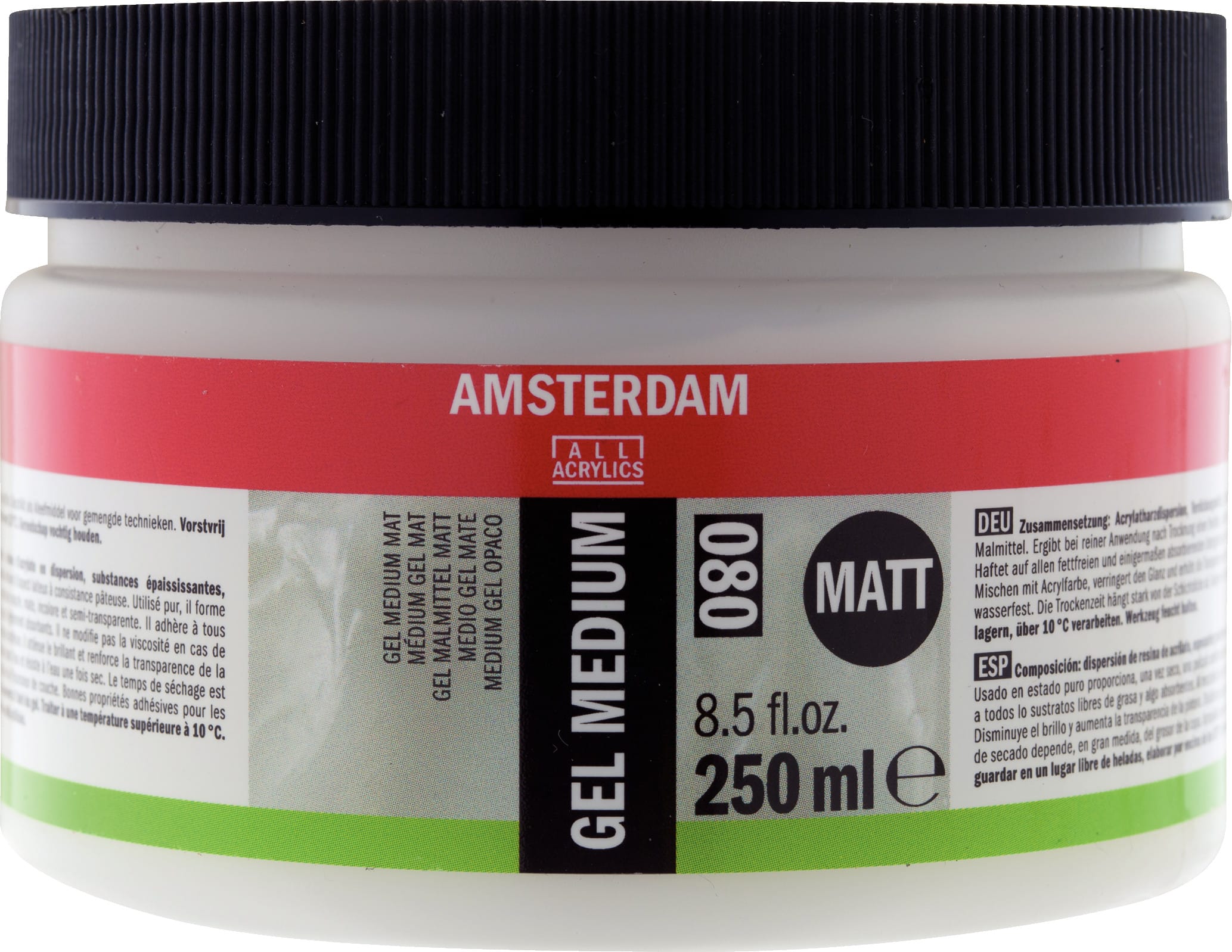 8712079379933 Amsterdam Gel medium matt 080 jar 250 ml - Görsel 1