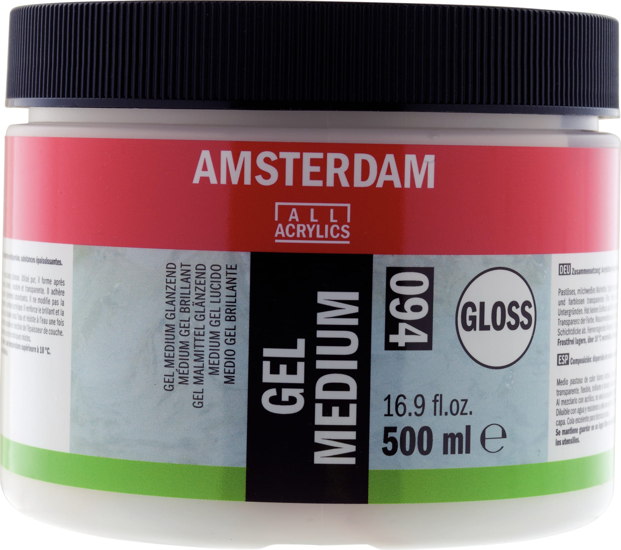 8712079379957 Amsterdam Gel medium gloss 094 jar 500 ml - Görsel 1