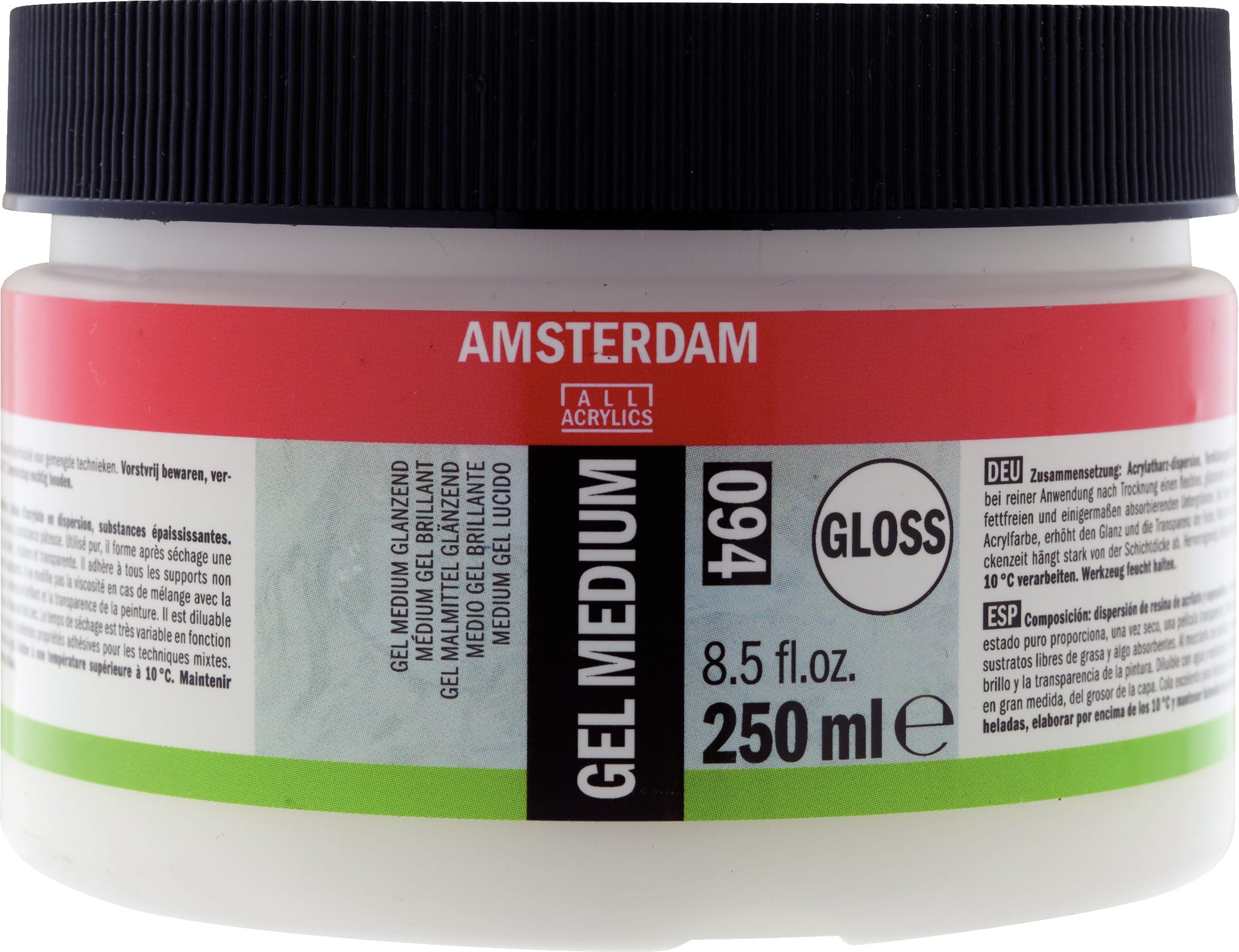8712079379964 Amsterdam Gel medium gloss 094 jar 250 ml - Görsel 1
