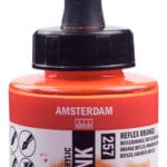 Amsterdam Acrylic Ink Bottle 30 ml Reflex Orange 257