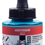 Amsterdam Acrylic Ink Bottle 30 ml Turquoise Blue 522