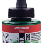 Amsterdam Acrylic Ink Bottle 30 ml Permanent Green Light 618