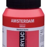 Amsterdam Standard Series Acrylic Jar 500 ml Transparent Red Medium 317