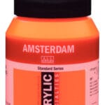Amsterdam Standard Series Acrylic Jar 500 ml Reflex Orange 257