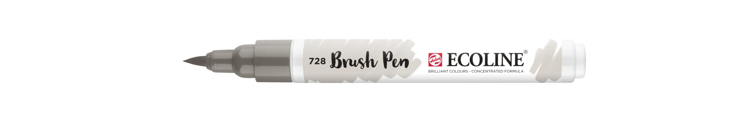 8712079406615 Ecoline Brush Pen Warm Grey Light 728 - Görsel 1