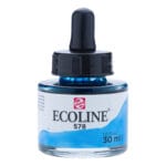 Ecoline Liquid Watercolour Bottle 30 ml Sky Blue (Cyan) 578
