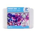 Van Gogh Watercolour pocket box pinks & violets | 12 half pans