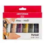 Amsterdam Standard Series acrylic paint portrait set | 6 x 20 ml