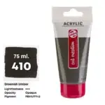 Royal Talens Art Creation Acrylic Colour Tube 75 ml Greenish Umber 410 - Görsel 2