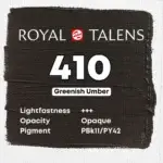 Royal Talens Art Creation Acrylic Colour Tube 75 ml Greenish Umber 410 - Görsel 3