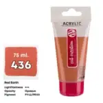 Royal Talens Art Creation Acrylic Colour Tube 75 ml Red Earth 436 - Görsel 2