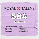Royal Talens Art Creation Acrylic Colour Tube 75 ml Pastel Lilac 584 - Görsel 3
