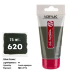 Royal Talens Art Creation Acrylic Colour Tube 75 ml Olive Green 620 - Görsel 2