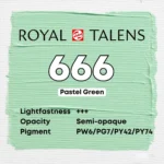 Royal Talens Art Creation Acrylic Colour Tube 75 ml Pastel Green 666 - Görsel 3