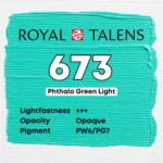 Royal Talens Art Creation Acrylic Colour Tube 75 ml Phthalo Green Light 673 - Görsel 3
