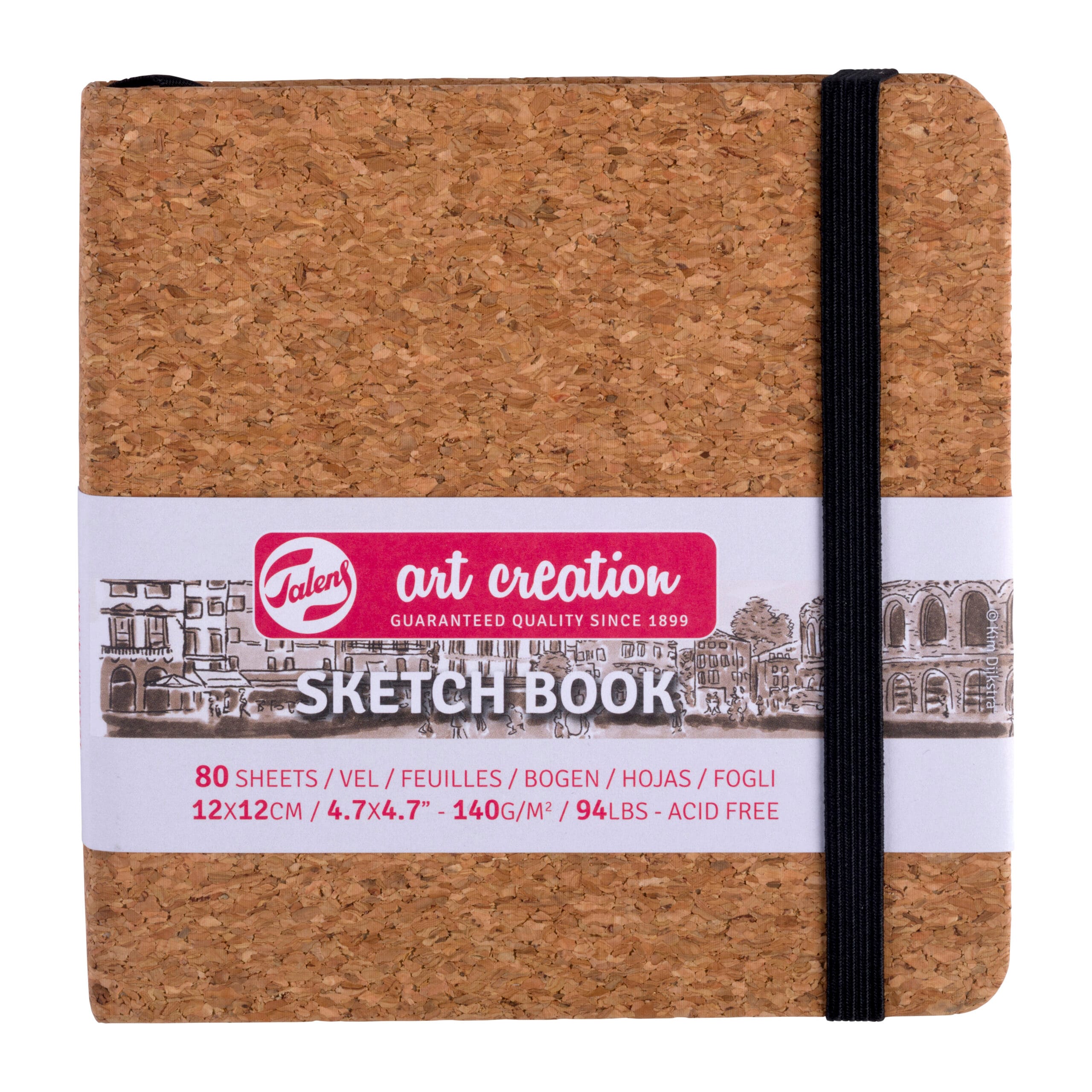 Talens Art Creation SketchbookCork 12x12 140g Royal Talens Art Creation Sketchbook Cork | 12 x 12 cm, 140 g, 80 sheets - Görsel 1