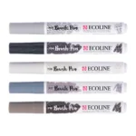 Ecoline Brush Pen set Shadow| 5 colours - Görsel 3