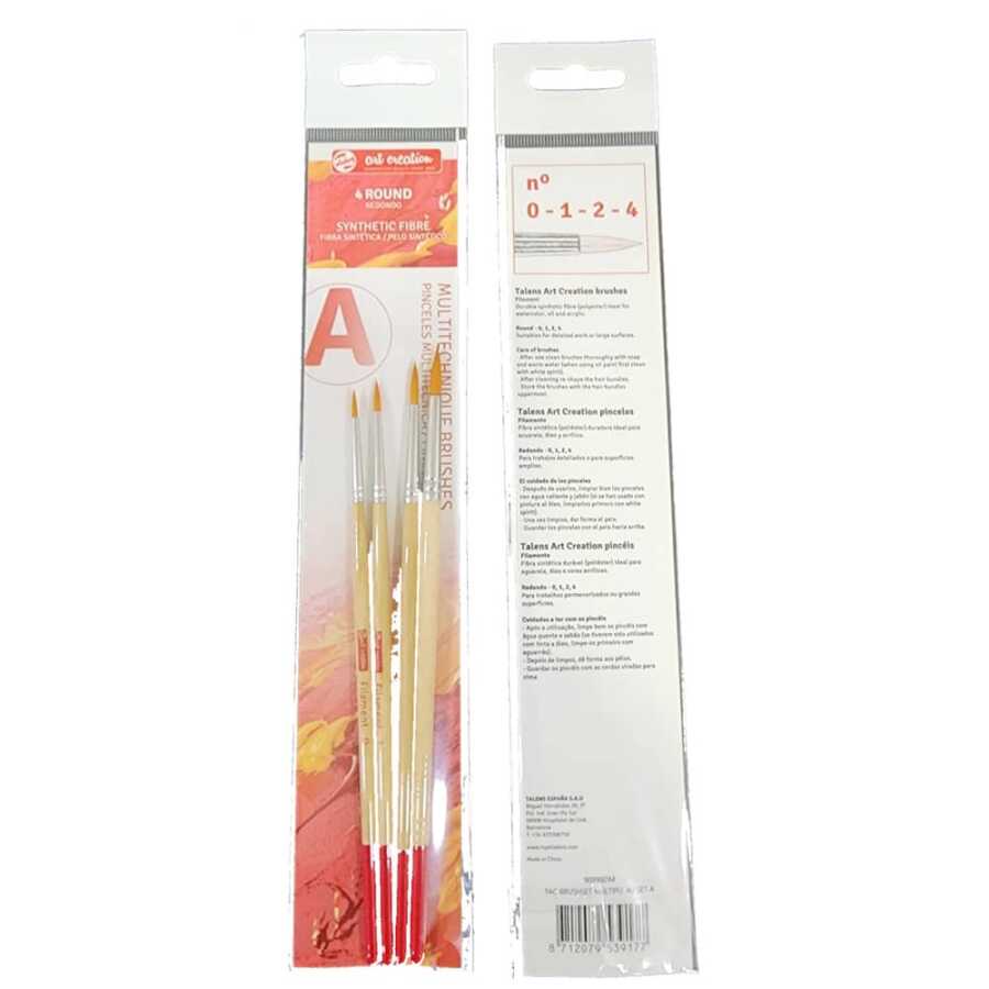 9099001M TAC BRUSHSET MULTIPU. 4U SET A - Görsel 1