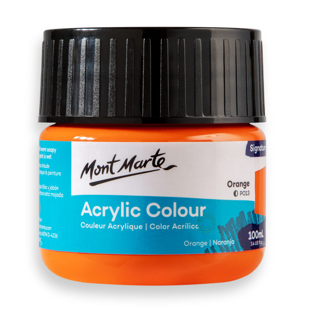 MSCH1008 MM Akrilik Boya Signature 100ml- Orange - Görsel 1