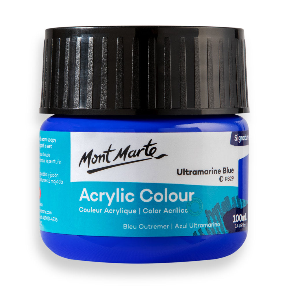 MSCH1019 MM Akrilik Boya Signature 100ml - Ultramarine Blue - Görsel 1