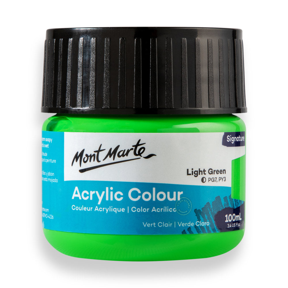 MSCH1022 MM Akrilik Boya Signature 100ml - Light Green - Görsel 1
