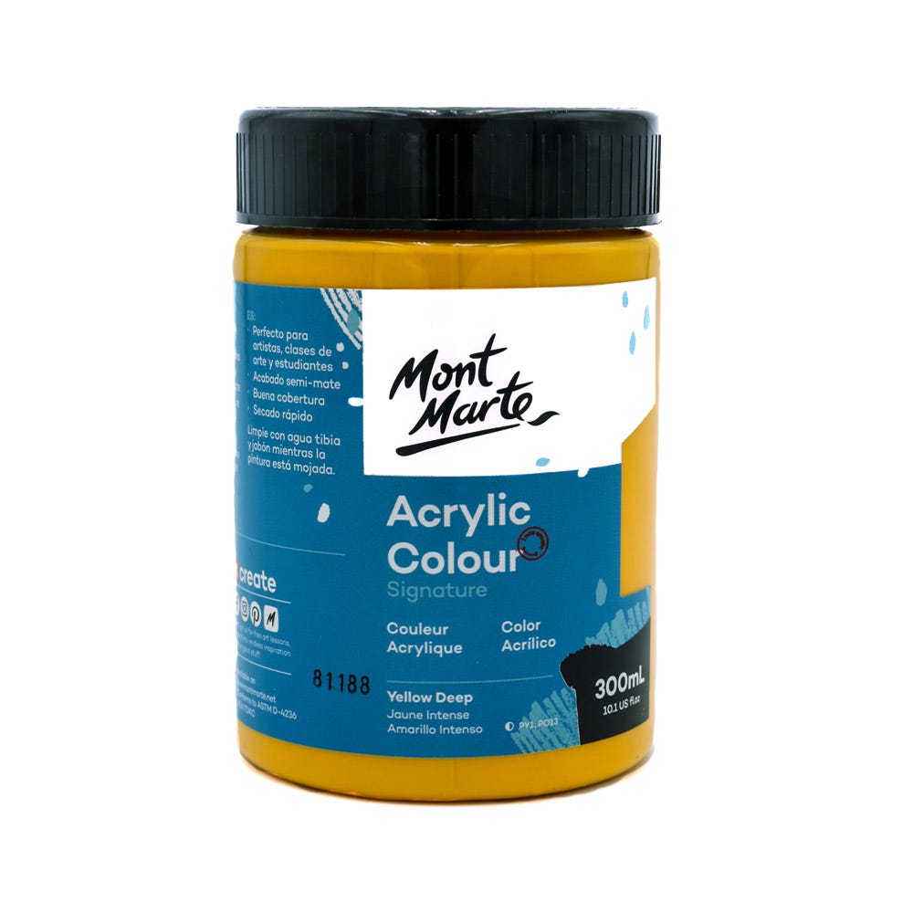 MSCH3053 MM Akrilik Boya Signature 300ml - Yellow Deep - Görsel 1