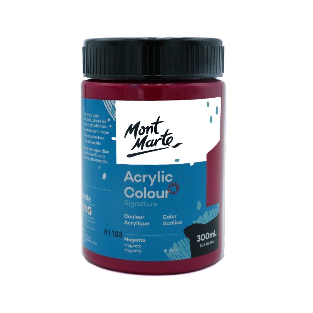 MSCH3054 MM Akrilik Boya Signature 300ml - Magenta - Görsel 1